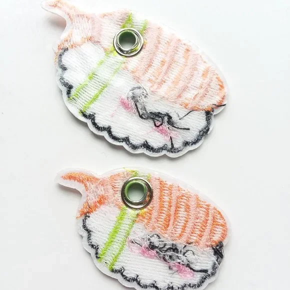 Shoe Charms Kawaii charm sushi sashimi roller skates shoelace patch - Picture 2 of 6
